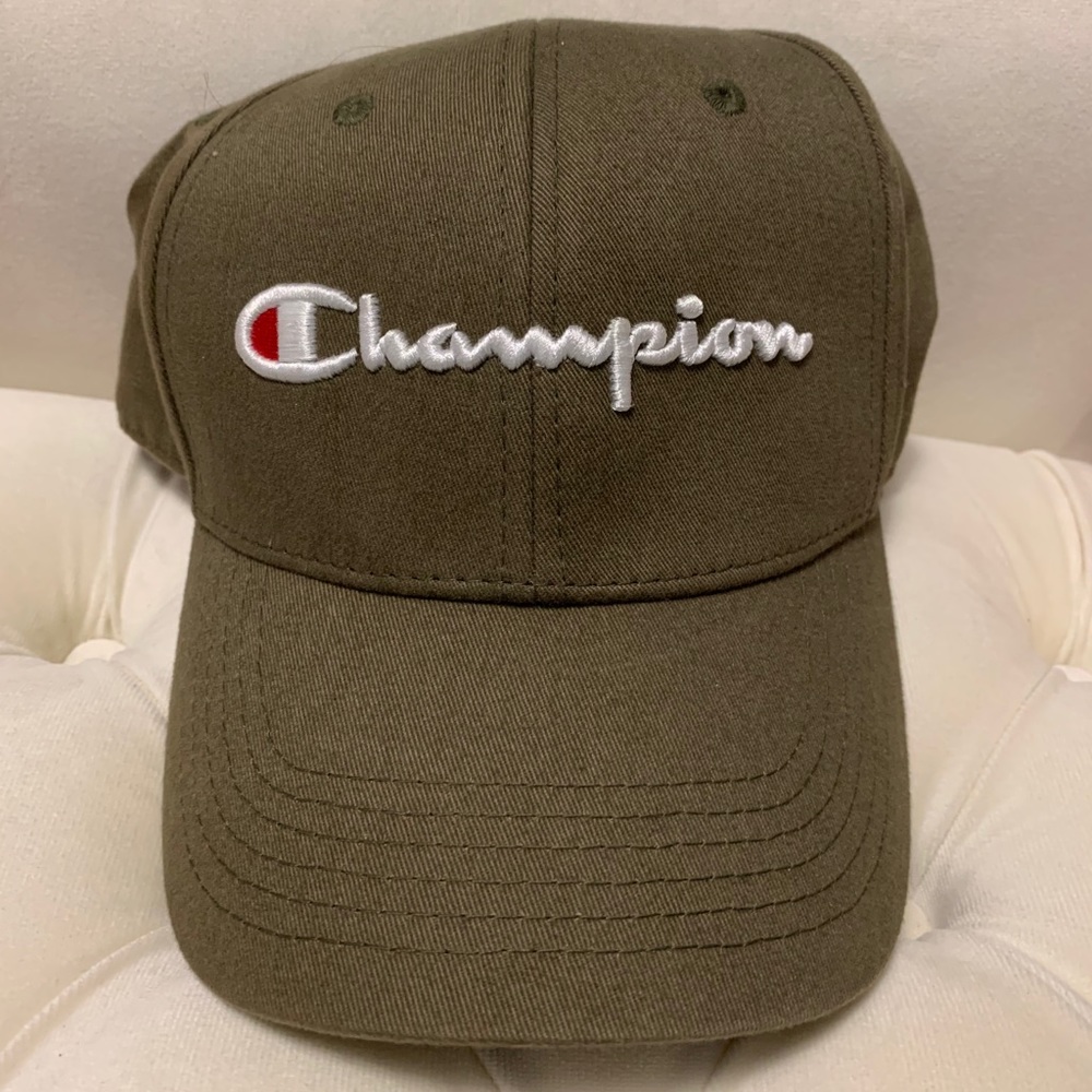 Olive Green Champion Baseball Cap